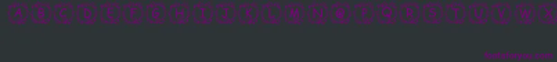 Jennas Font – Purple Fonts on Black Background
