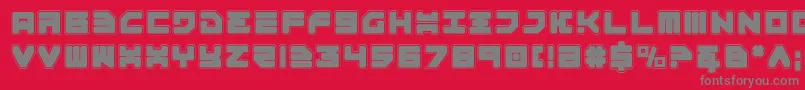 Omega3p Font – Gray Fonts on Red Background