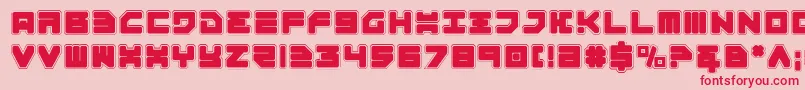Omega3p Font – Red Fonts on Pink Background