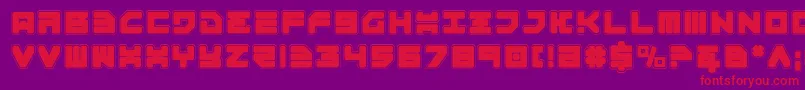 Omega3p Font – Red Fonts on Purple Background