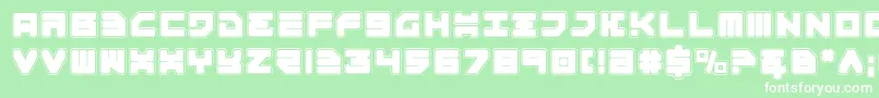 Omega3p Font – White Fonts on Green Background