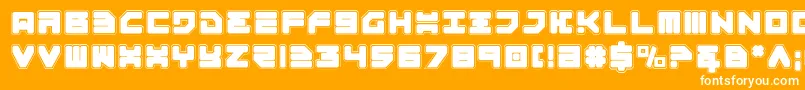 Omega3p Font – White Fonts on Orange Background