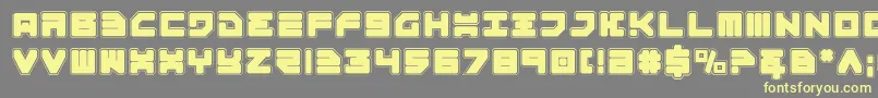 Omega3p Font – Yellow Fonts on Gray Background