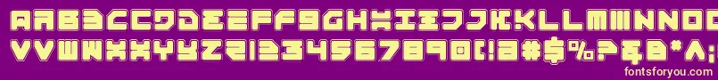 Omega3p Font – Yellow Fonts on Purple Background