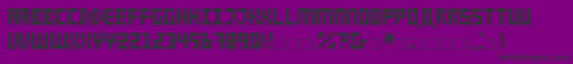 LifadAlbum Font – Black Fonts on Purple Background