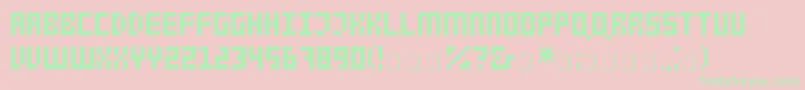 LifadAlbum Font – Green Fonts on Pink Background
