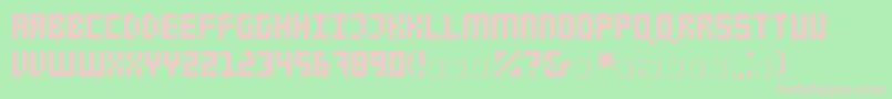LifadAlbum Font – Pink Fonts on Green Background