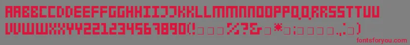 LifadAlbum Font – Red Fonts on Gray Background
