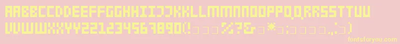 LifadAlbum Font – Yellow Fonts on Pink Background