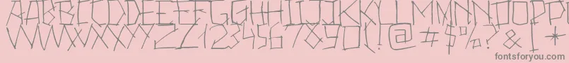 Saiba mais sobre a fonte 24BoughsDifferent Fonte 24BoughsDifferent – fontes cinzas em um fundo rosa