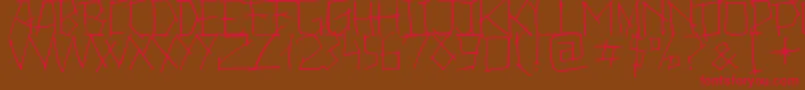 24BoughsDifferent Font – Red Fonts on Brown Background