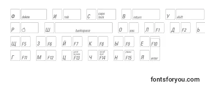 Keyfontrussian Font