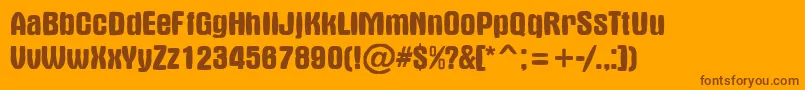 En savoir plus sur la police AAlternasw Police AAlternasw – polices brunes sur fond orange