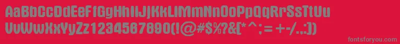 AAlternasw-Schriftart – Graue Schriften auf rotem Hintergrund