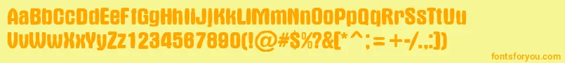 Más sobre la fuente AAlternasw fuente AAlternasw – Fuentes Naranjas Sobre Fondo Amarillo