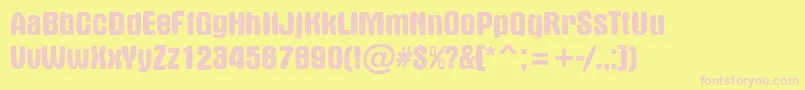 AAlternasw Font – Pink Fonts on Yellow Background