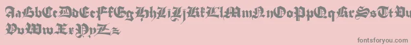 StuttgartGothicDemo-Schriftart – Graue Schriften auf rosa Hintergrund