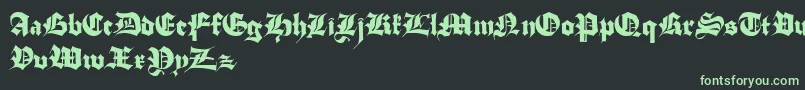 StuttgartGothicDemo Font – Green Fonts on Black Background