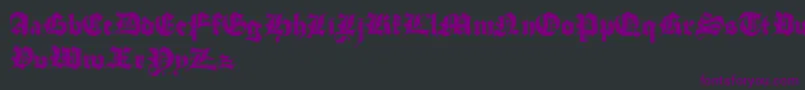 Шрифт StuttgartGothicDemo – фиолетовые шрифты на чёрном фоне