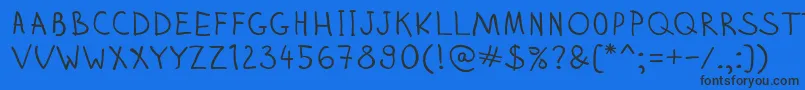 Zhizn Font – Black Fonts on Blue Background