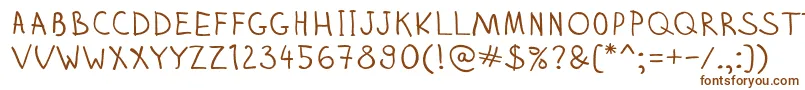 Шрифт Zhizn – коричневые шрифты