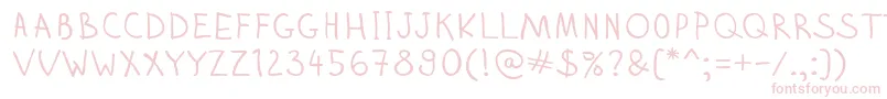 Шрифт Zhizn – розовые шрифты на белом фоне