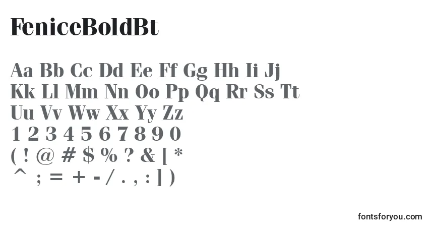 Police FeniceBoldBt - Alphabet, Chiffres, Caractères Spéciaux