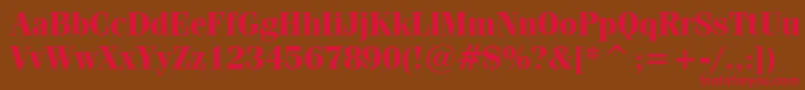 FeniceBoldBt Font – Red Fonts on Brown Background