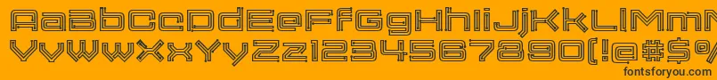 Membra-fontti – mustat fontit oranssilla taustalla