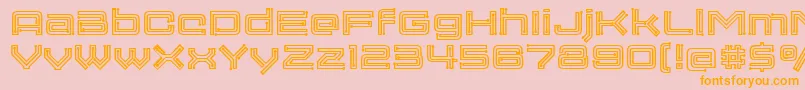 Membra Font – Orange Fonts on Pink Background