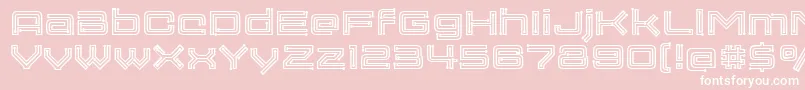 Fonte Membra – fontes brancas em um fundo rosa