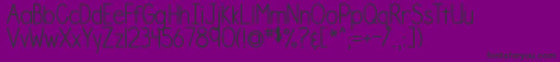 DjbNumber2Pencil Font – Black Fonts on Purple Background