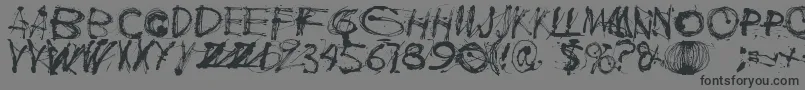 Шрифт Polla – чёрные шрифты на сером фоне