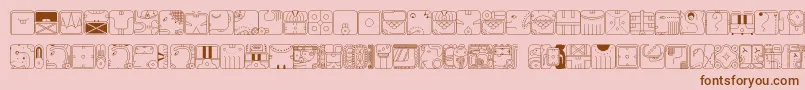 More about MayaCal15 Font MayaCal15 Font – Brown Fonts on Pink Background