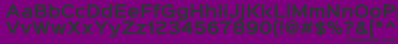 Шрифт Sinkinsans700bold – чёрные шрифты на фиолетовом фоне