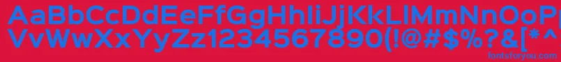 fuente Sinkinsans700bold – Fuentes Azules Sobre Fondo Rojo