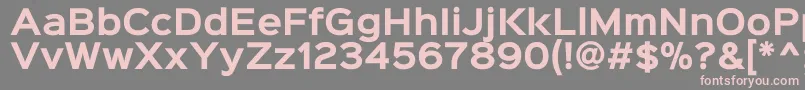 Fonte Sinkinsans700bold – fontes rosa em um fundo cinza