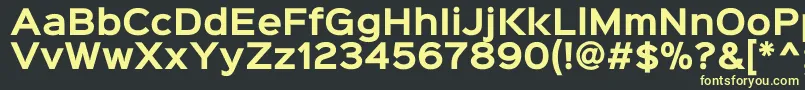 Sinkinsans700bold Font – Yellow Fonts on Black Background