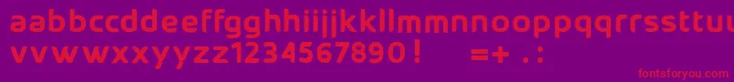 Atosalutino Font – Red Fonts on Purple Background