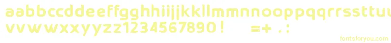 Atosalutino Font – Yellow Fonts on White Background