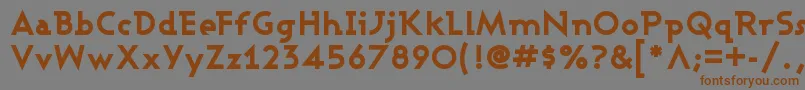 AshbyExtraBold Font – Brown Fonts on Gray Background