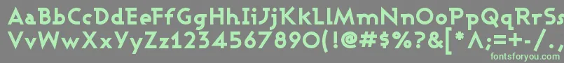 フォントAshbyExtraBold – 灰色の背景に緑のフォント