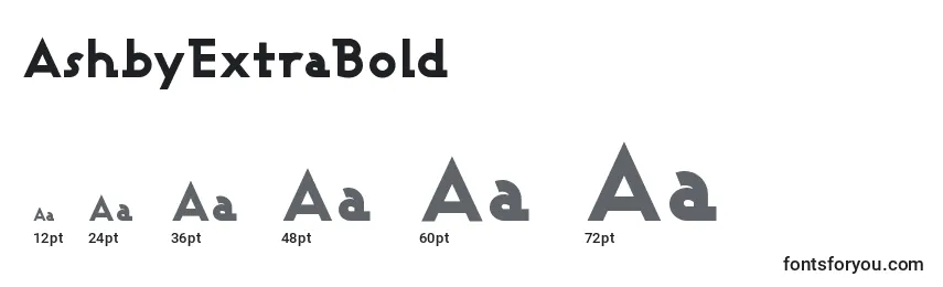 AshbyExtraBold Font Sizes