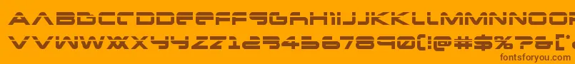 Newmarslaser Font – Brown Fonts on Orange Background