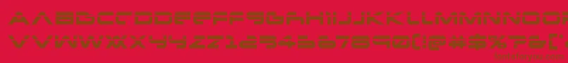 Newmarslaser Font – Brown Fonts on Red Background