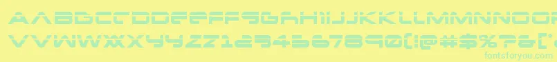 Newmarslaser Font – Green Fonts on Yellow Background