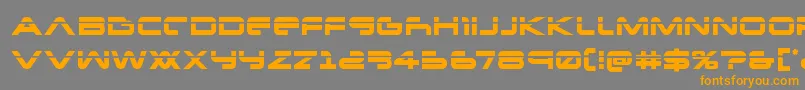Newmarslaser Font – Orange Fonts on Gray Background