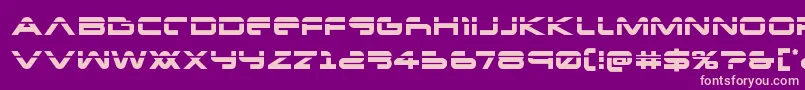 Newmarslaser Font – Pink Fonts on Purple Background