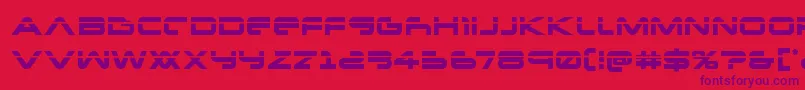 Newmarslaser Font – Purple Fonts on Red Background