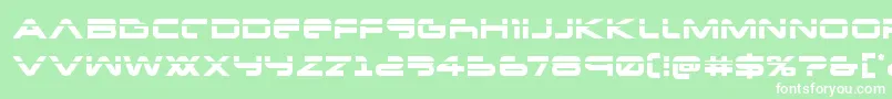Newmarslaser Font – White Fonts on Green Background